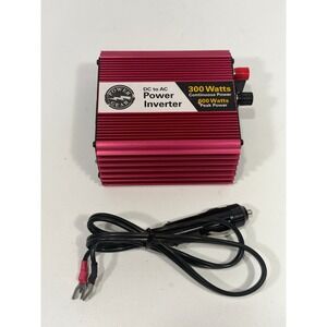 Power Gear 300W Continuous 600W Peak DC t AC Power Inverter Pink 115V AC OutletS